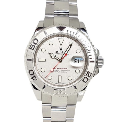 Rolex Yacht-Master 40mm Automatic Oystersteel Platinum Bezel Silver Dial - 16622 'B&P 2003'