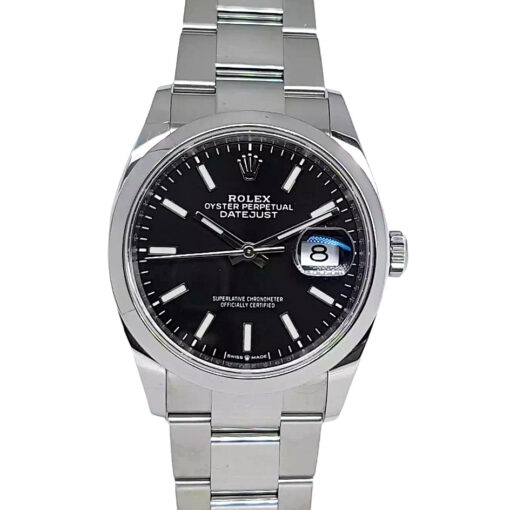 Rolex Datejust 36mm Automatic Oystersteel Jubilee Black Dial - 126200 'B&P 2020'