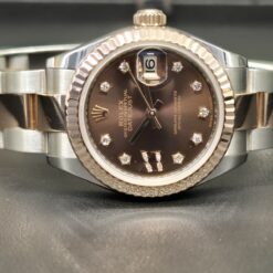 Alternative view of Rolex Datejust 28mm Automatic Stainless Steel Grey Dial - 279174 'B&P'