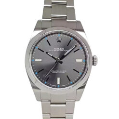 Rolex Oyster Perpetual 39mm Automatic Oystersteel Dark Rhodium - 114300 'B&P 2017'