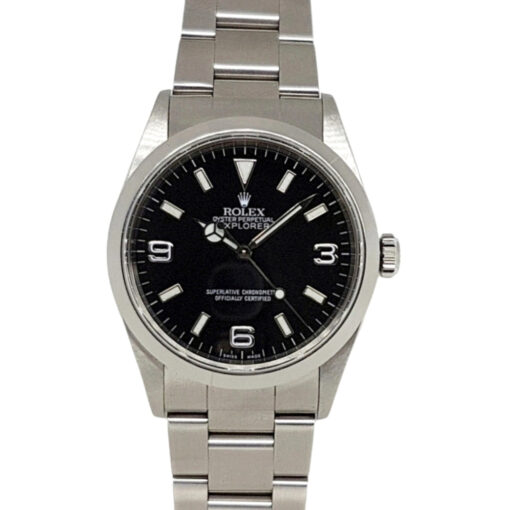 Rolex Explorer 36MM Automatic Stainless Steel Black Dial - 114270 'B&P'