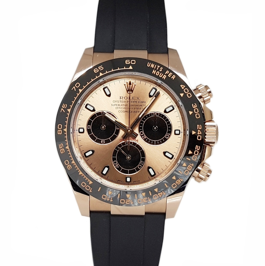 Rolex Cosmograph Daytona Oysterflex 40mm Rose Gold Pink Dial 116515LN B P