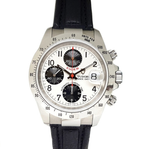 Tudor Prince Date 40mm Chronograph Automatic Stainless Steel White Dial - 79280
