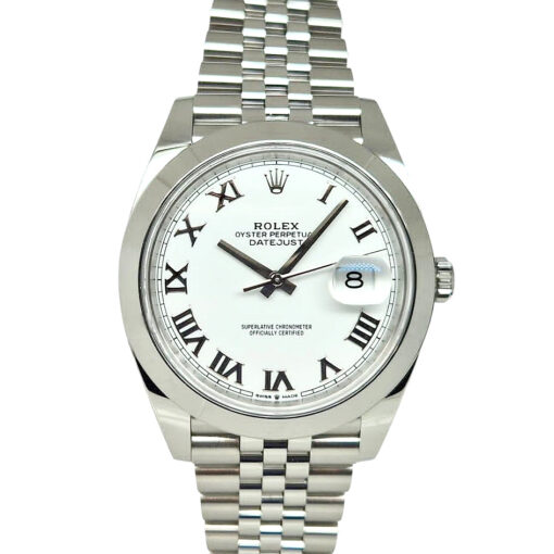 Rolex Datejust 41 Automatic Oystersteel Jubilee White Dial - 126300 'B&P 2024'