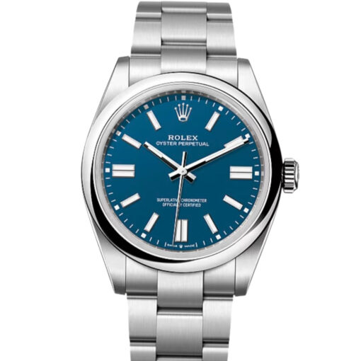 Rolex Oyster Perpetual 41 Med Blue Automatic Oystersteel  - 134300 'B&P 2025' Unworn