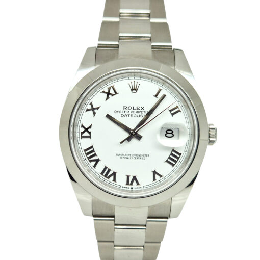 Rolex Datejust 41 Automatic Oystersteel White Dial - 126300 'B&P 2025'