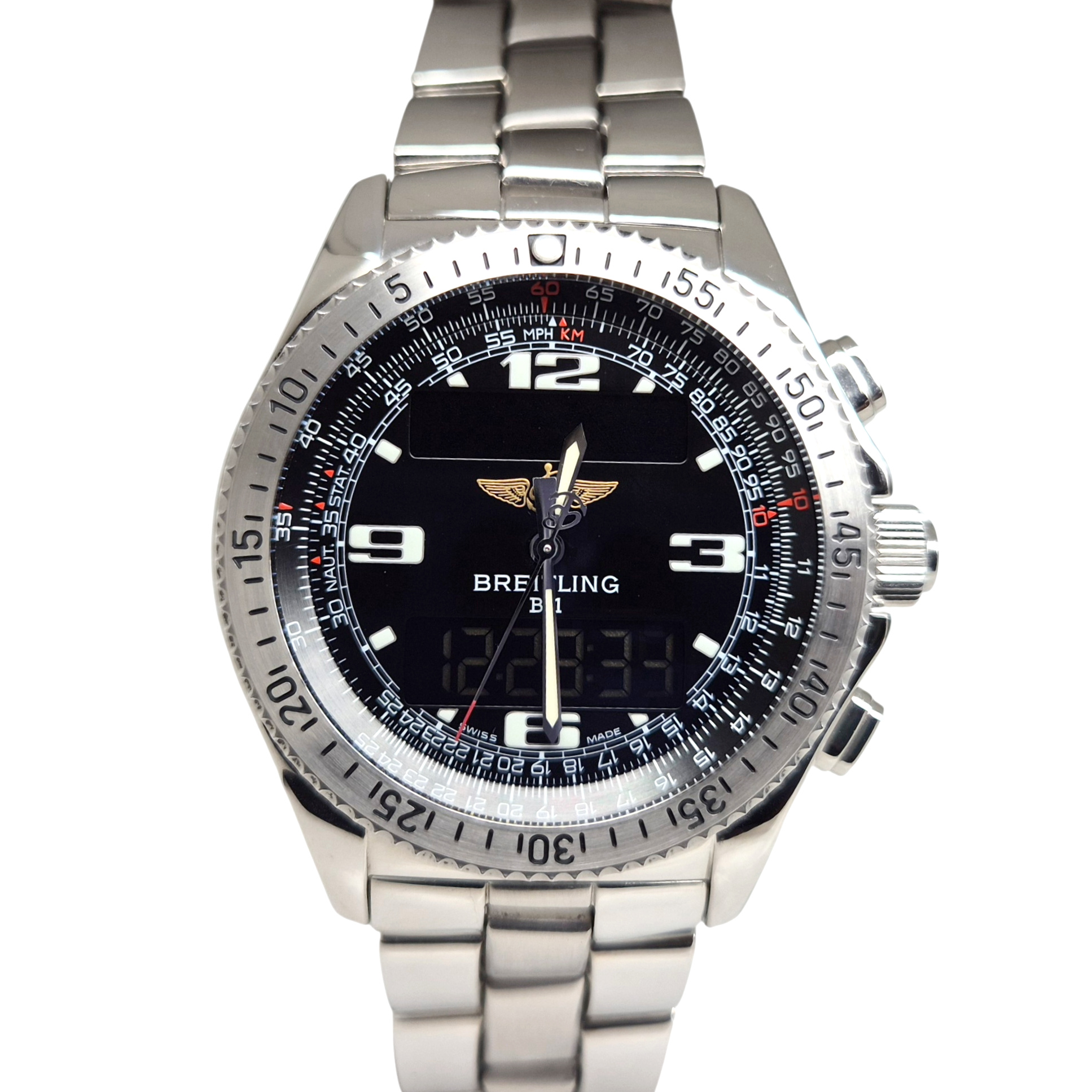Breitling B-1 Pilots 44mm Quartz Stainless Steel - A68362 'B&P'