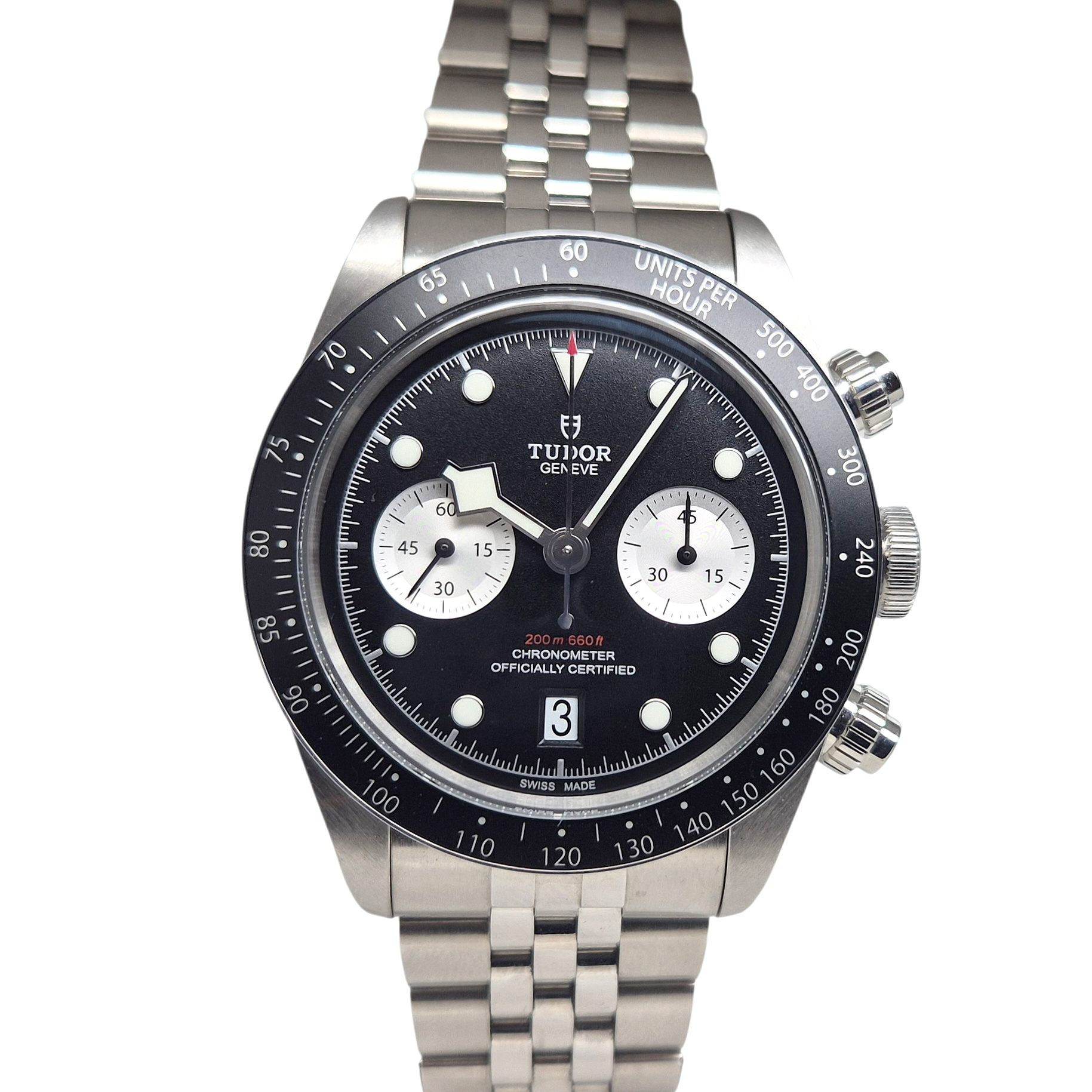 Tudor Black Bay 41mm Chronograph Automatic Black Dial- 79360N 'B&P 2025'
