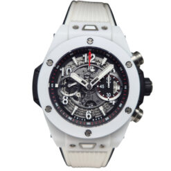 Hublot Unico 45MM White Ceramic Automatic Chronograph - 441.HX.1170.RX 'B&P 2021'