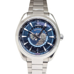 Omega Aqua Terra 43MM GMT Worldtimer Automatic Master C0-Axial Stainless Steel Blue Dial - 220.10.43.22.03.001 'B&P 2024'