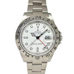 Rolex Explorer ll 40mm Automatic Stainless Steel White Dial Engraved Rehaut - 16570 'B&P'