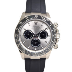 Rolex Cosmograph Daytona 40mm 18K White Gold Oysterflex Silver Dial - 126519LN 'B&P'