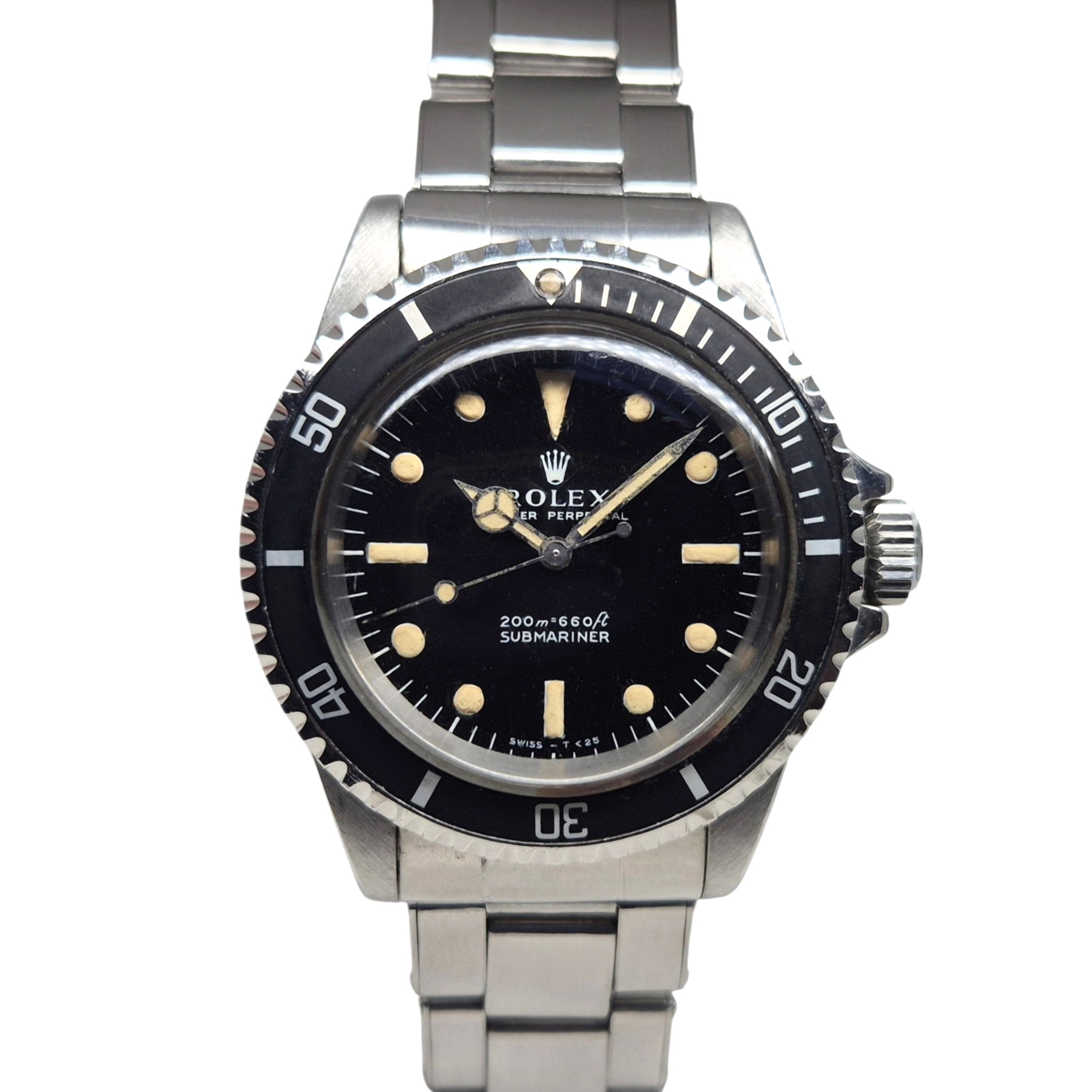 Rolex Vintage Submariner 40mm 5513 Meters First Automatic Steel Matte Dial