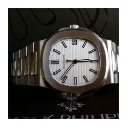 Alternative view of Patek Philippe Nautilus 5711/1A-011 White Dial B&P