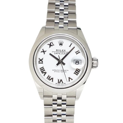 Rolex Datejust 28mm Automatic Oystersteel Roman White Dial - 279160 'B&P 2024' As New