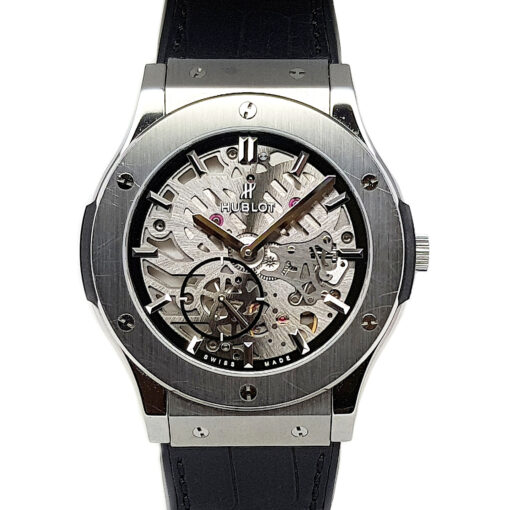 Hublot Classic Fusion Ultra-Thin 45mm Skeleton Manual Winding Titanium - 515.NX.0170.LR 'B&P 2018'