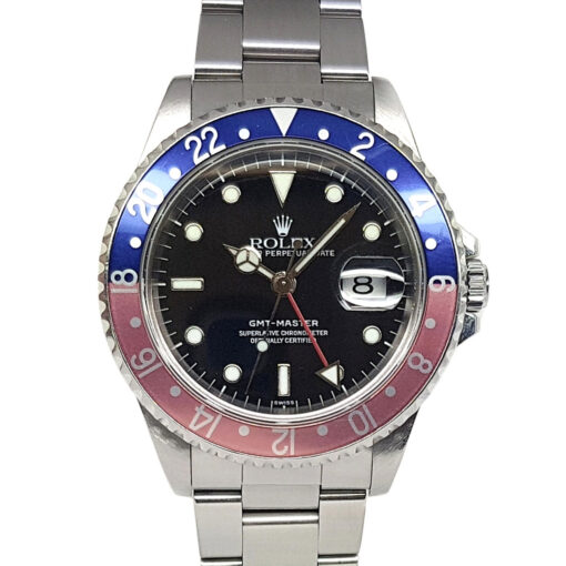 Rolex GMT-Master 40mm Automatic Stainless Steel Black Dial Pepsi - 16700 '1998'