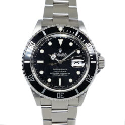 Rolex Submariner Date 40mm Automatic Stainless Steel Black Dial Engraved Rehaut - 16610 'B&P 2009'