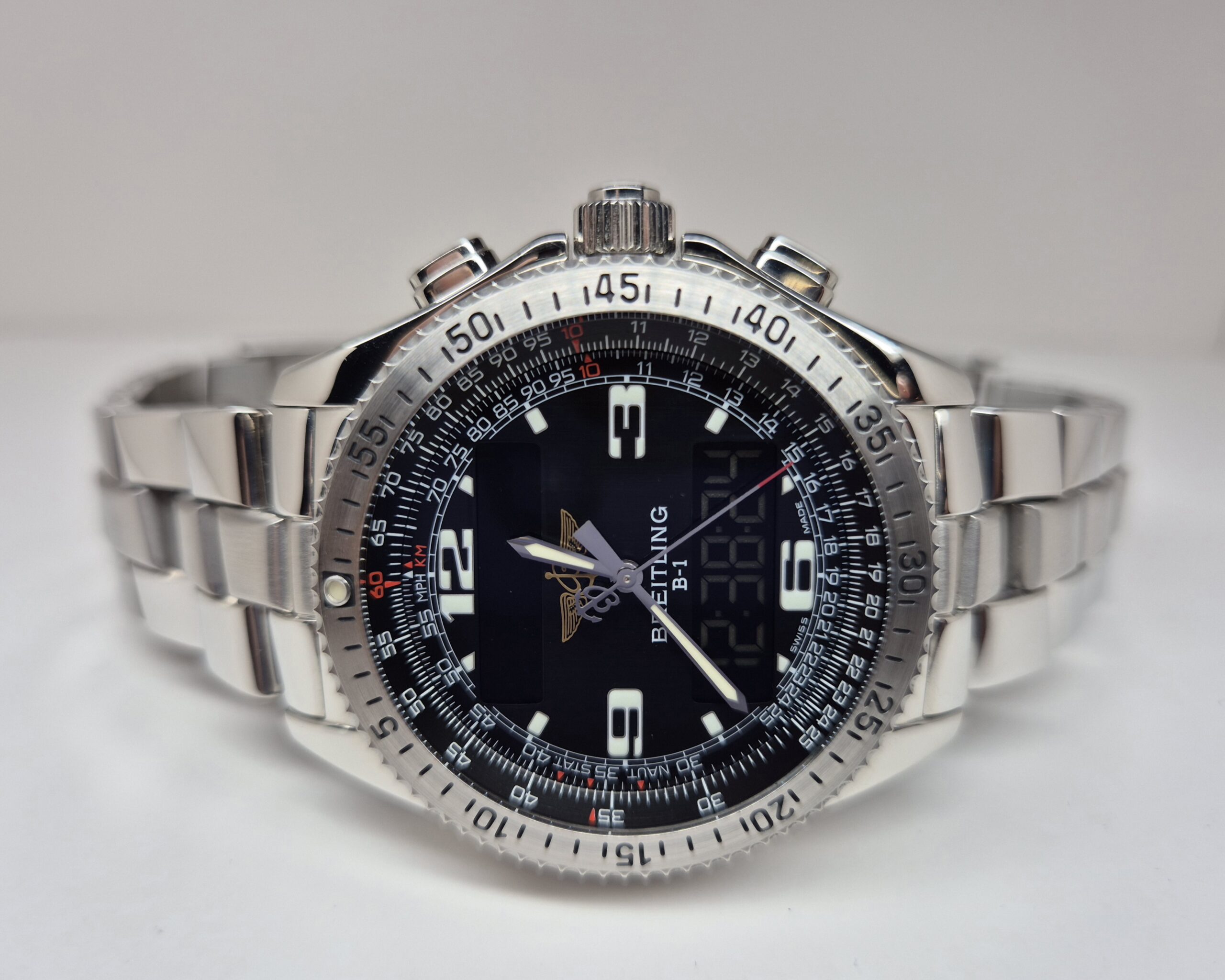 Breitling B-1 Pilots 44mm Quartz Stainless Steel - A68362 'B&P' - Image 4