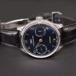 Alternative view of IWC Portuguese 42mm 7Days Automatic Stainless Steel Black Dial - IW500709 'B&P 2012'