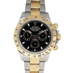 Rolex Cosmograph Daytona 40mm Automatic Chronograph Steel/18K Yellow Gold Black Dial - 116523 'B&P'