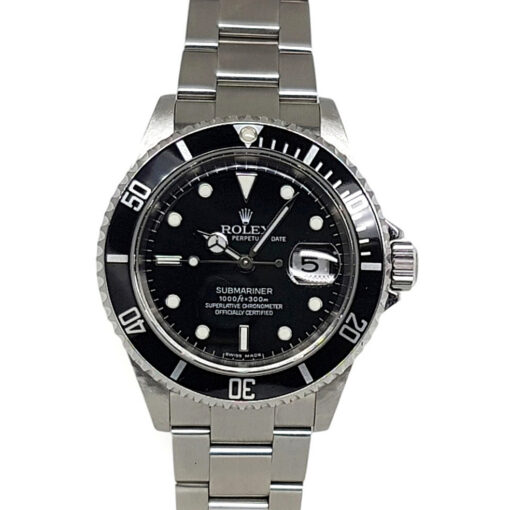 Rolex Submariner Date 40mm Automatic Stainless Steel Black Dial - 16610 'B&P 2004'