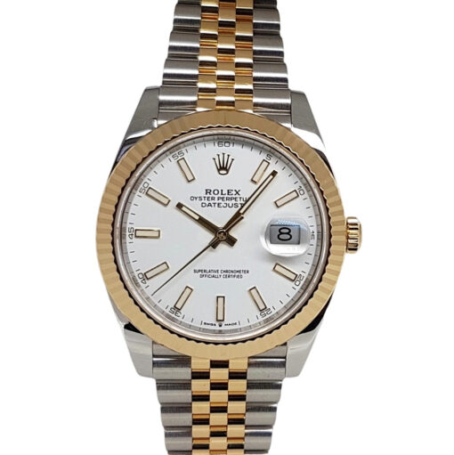 Rolex Datejust 41 Automatic Steel/18K Yellow Jubilee bracelet White Dial - 126333 '2021'
