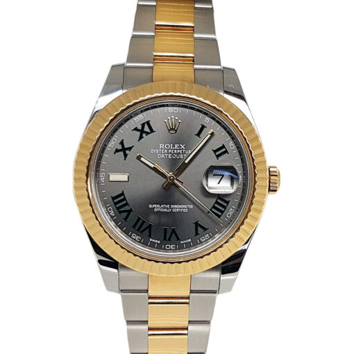 Rolex Datejust ll Automatic Steel/ 18K Yellow Gold Wimbledon Dial - 116333 'B&P'