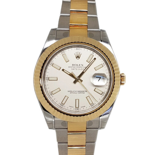 Rolex Datejust ll 41mm Automatic Steel and Yellow gold Ivory Dial - 116333 'B&P'