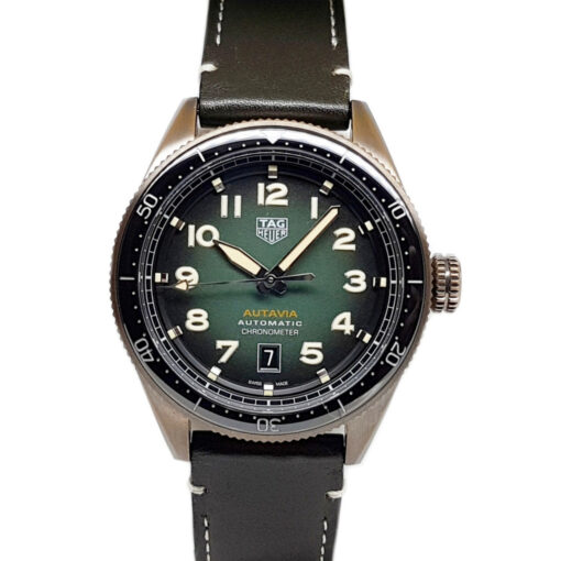 Tag Heuer Autavia Calibre 5 42mm Automatic Bronze Green Dial - WBE5190.FC8268 'B&P 2022'