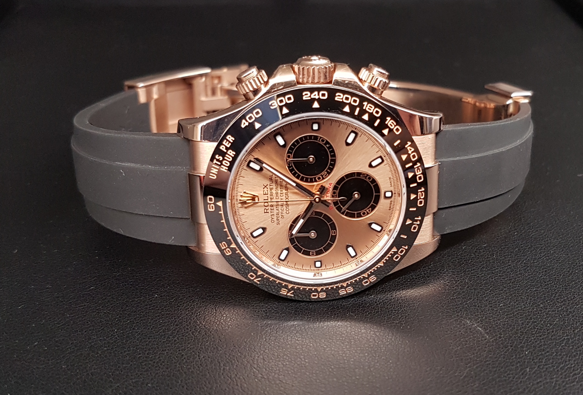 Rolex Cosmograph Daytona Oysterflex 40mm Rose Gold Pink Dial - 116515LN 'B&P' - Image 5