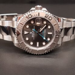 Alternative view of Rolex Yacht-Master 37mm Automatic Oystersteel Rhodium Grey Dial - 268622 'B&P 2022'