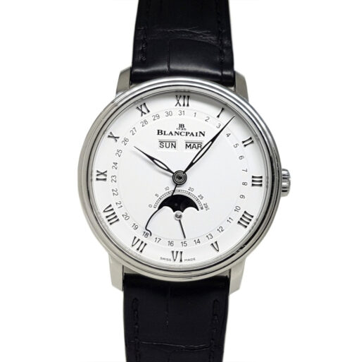 Blancpain 38mm Villeret Moonphase Quantieme Complet White Dial Stainless Steel - 6264-1127-55B 'B&P 2020'