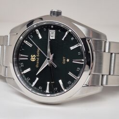 Alternative view of Grand Seiko Heritage Collection Quartz GMT Caliber 9F 25th Anniversary Green Dial - SBGN007 'B&P'