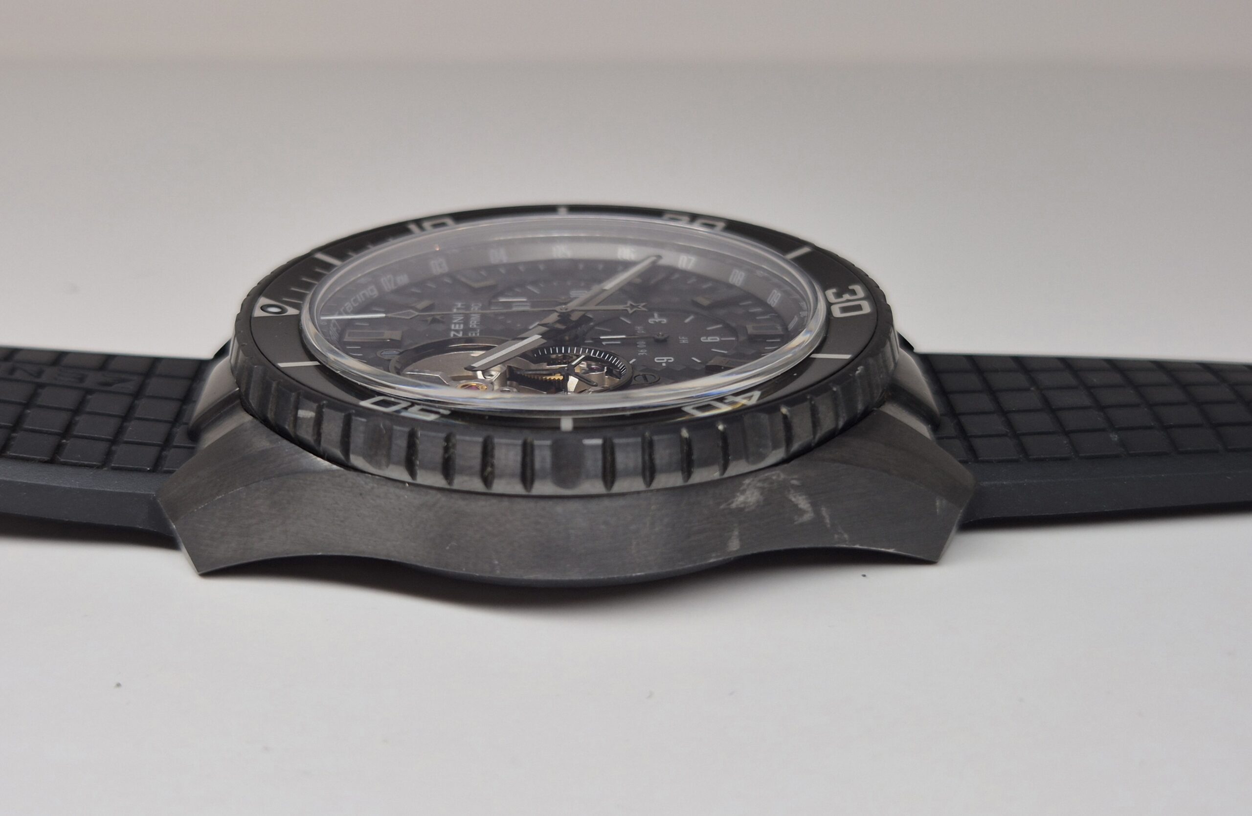 Zenith El Primero 45mm Stratos Spindrift Automatic Black PVD Carbon Fiber Dial - 75.2026.4061/21.R573 'B&P' - Image 2