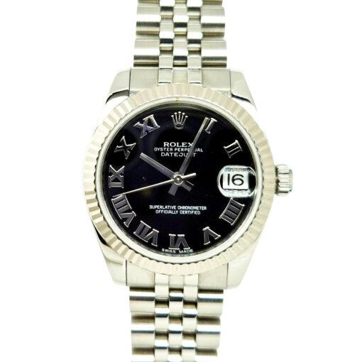 Rolex Datejust 31mm Automatic Oystersteel Roman Black Dial - 178274 'B&P'