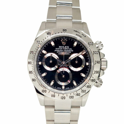 Rolex Cosmograph Daytona 40mm Automatic Chronograph Stainless Steel Blue Chromalight Black Dial - 116520 'B&P 2014 full set'