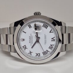 Alternative view of Rolex Datejust 41 Automatic Oystersteel White Dial - 126300 'B&P 2025'