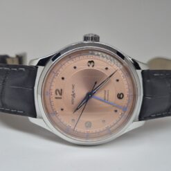 Alternative view of Montlblanc Heritage Collection GMT 40mm Automatic Stainless Steel Pink Dial - MB119950 'B&P 2019'
