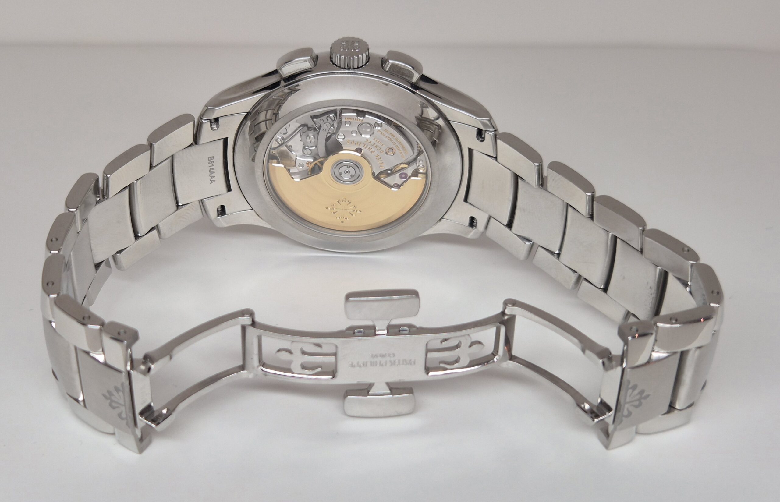 Patek Philippe 42mm Annual Calendar Chronograph Stainless Steel Green Dial - 5905/1A-001 'B&P' - Image 2