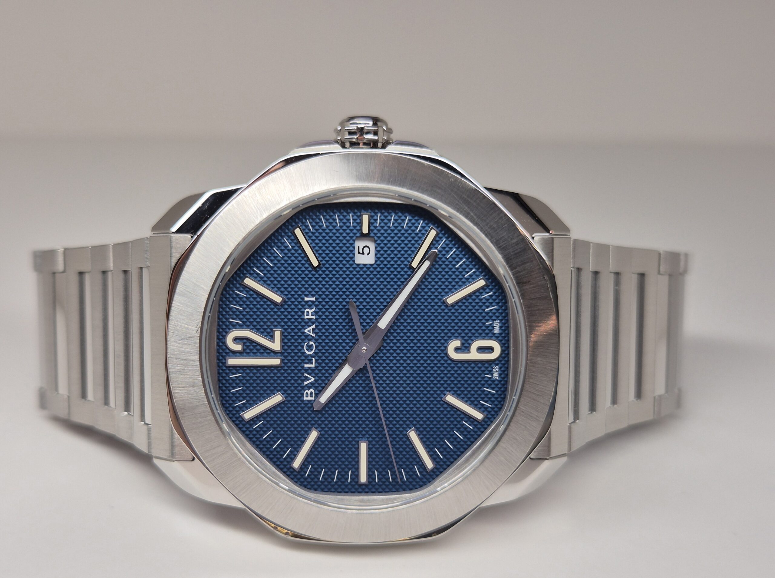 Bvlgari Octo Roma 41mm Automatic Stainless Steel Blue Dial - 103739 'B&P 2023' - Image 4