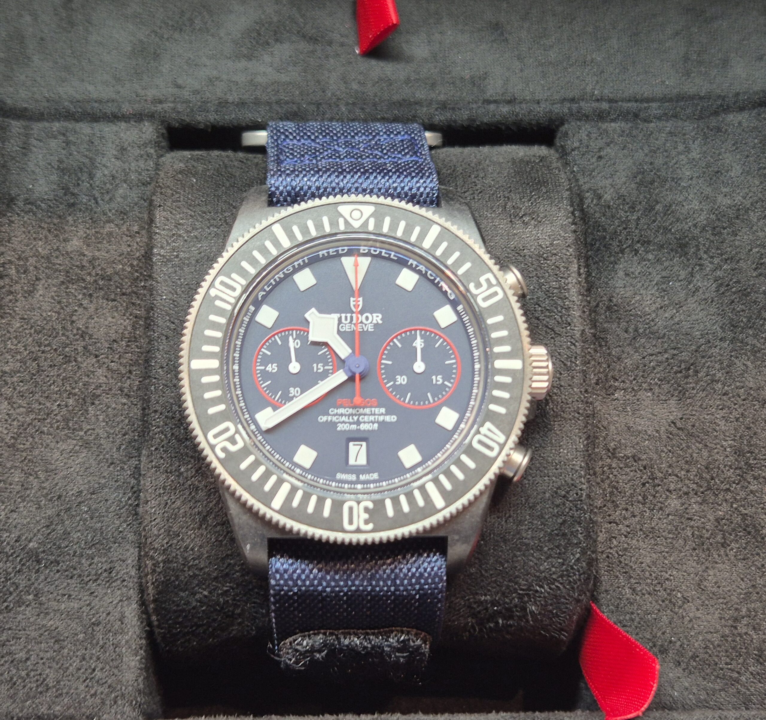 Tudor Pelagos 43mm FXD Chrono Alinghi Red Bull Racing Automatic Blue Dial - 25807KN 'B&P 2025' As New - Image 5