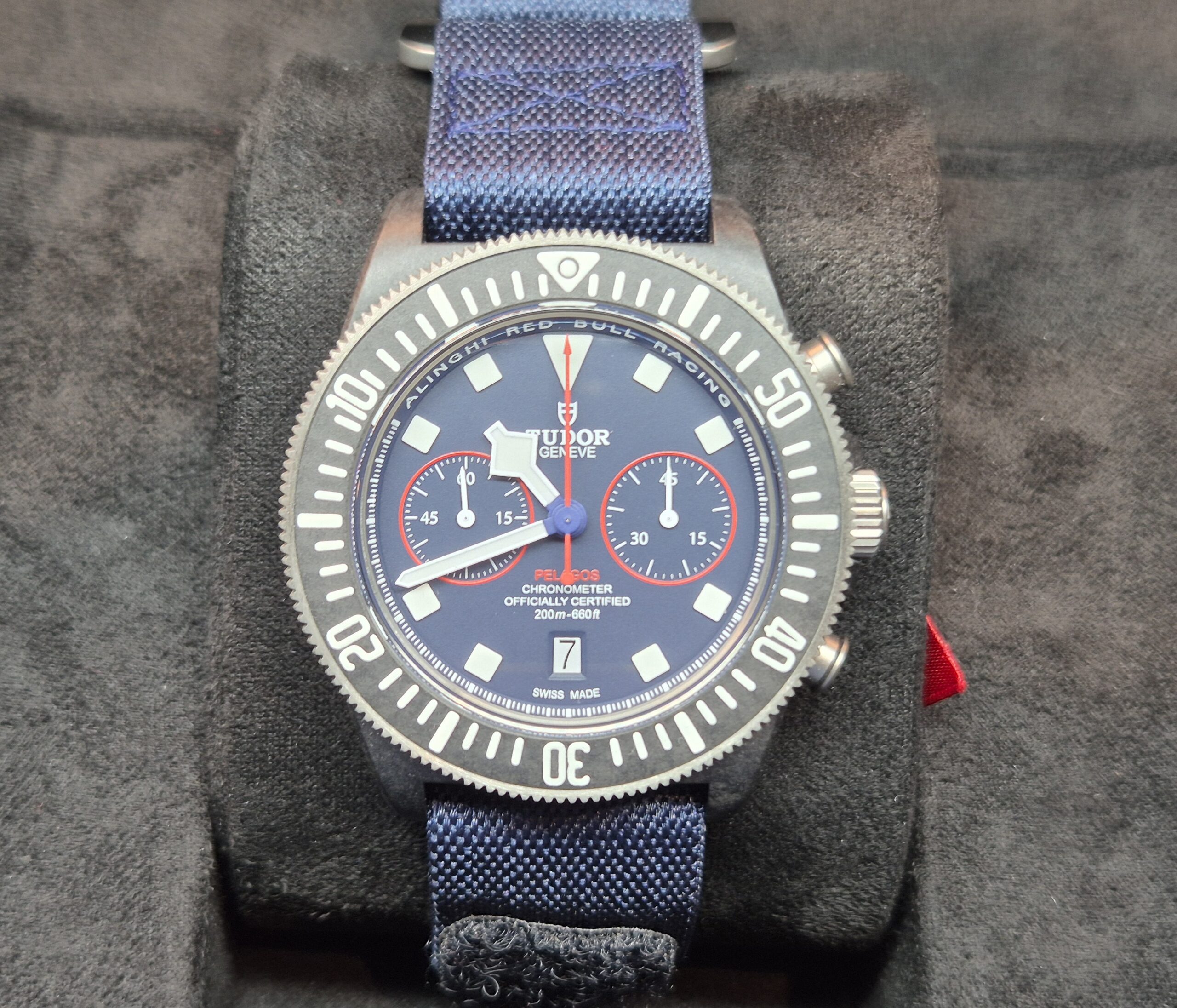 Tudor Pelagos 43mm FXD Chrono Alinghi Red Bull Racing Automatic Blue Dial - 25807KN 'B&P 2025' As New - Image 3
