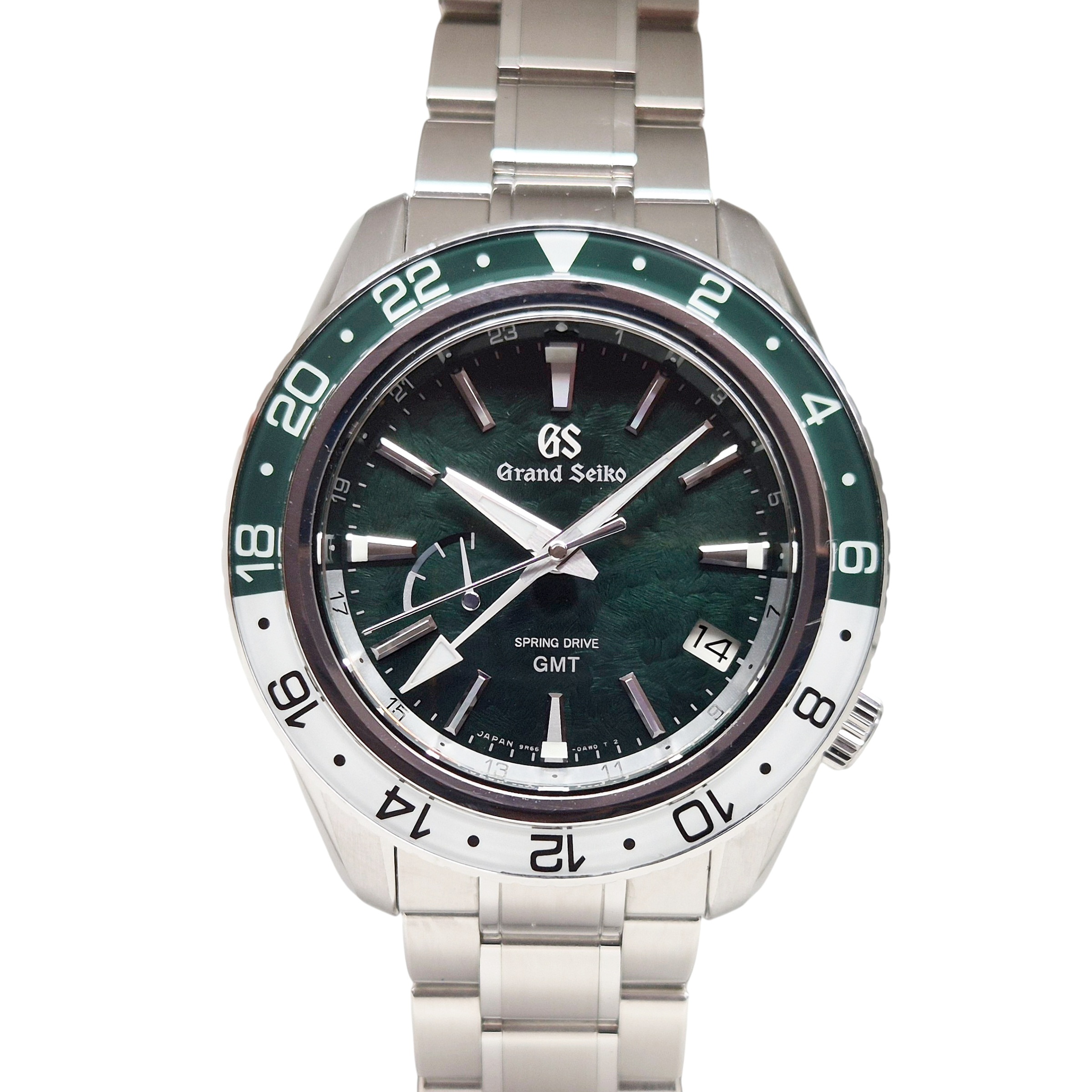Grand Seiko Sport Collection 44mm Spring Drive GMT Automatic Stainless Steel Green Dial - SBGE295G 'B&P 2024'