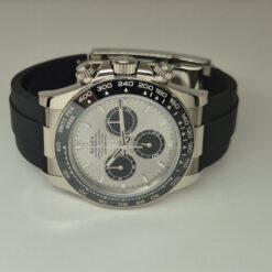 Alternative view of Rolex Cosmograph Daytona 40mm 18K White Gold Oysterflex Silver Dial - 126519LN 'B&P'