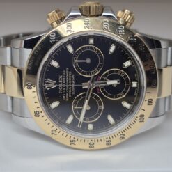 Alternative view of Rolex Cosmograph Daytona 40mm Automatic Chronograph Steel/18K Yellow Gold Black Dial  - 116523 'B&P'