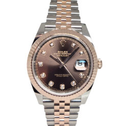 Rolex Datejust 41 Automatic Steel and Everose gold Jubilee Chocolate Diamond Dial - 126331 'B&P 2026'
