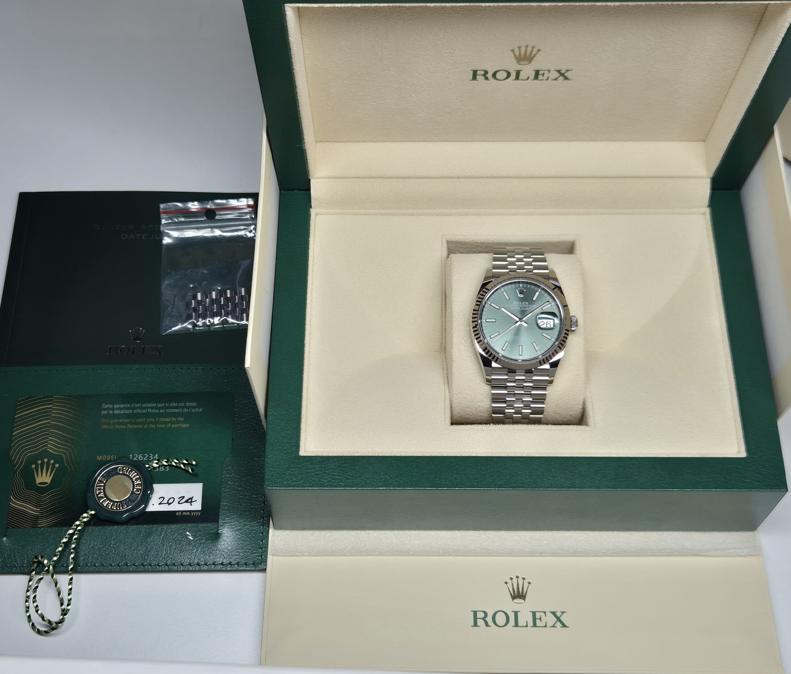 Rolex Datejust 36mm Automatic Jubilee Mint Green Dial - 126234 'B&P 2024' - Image 6