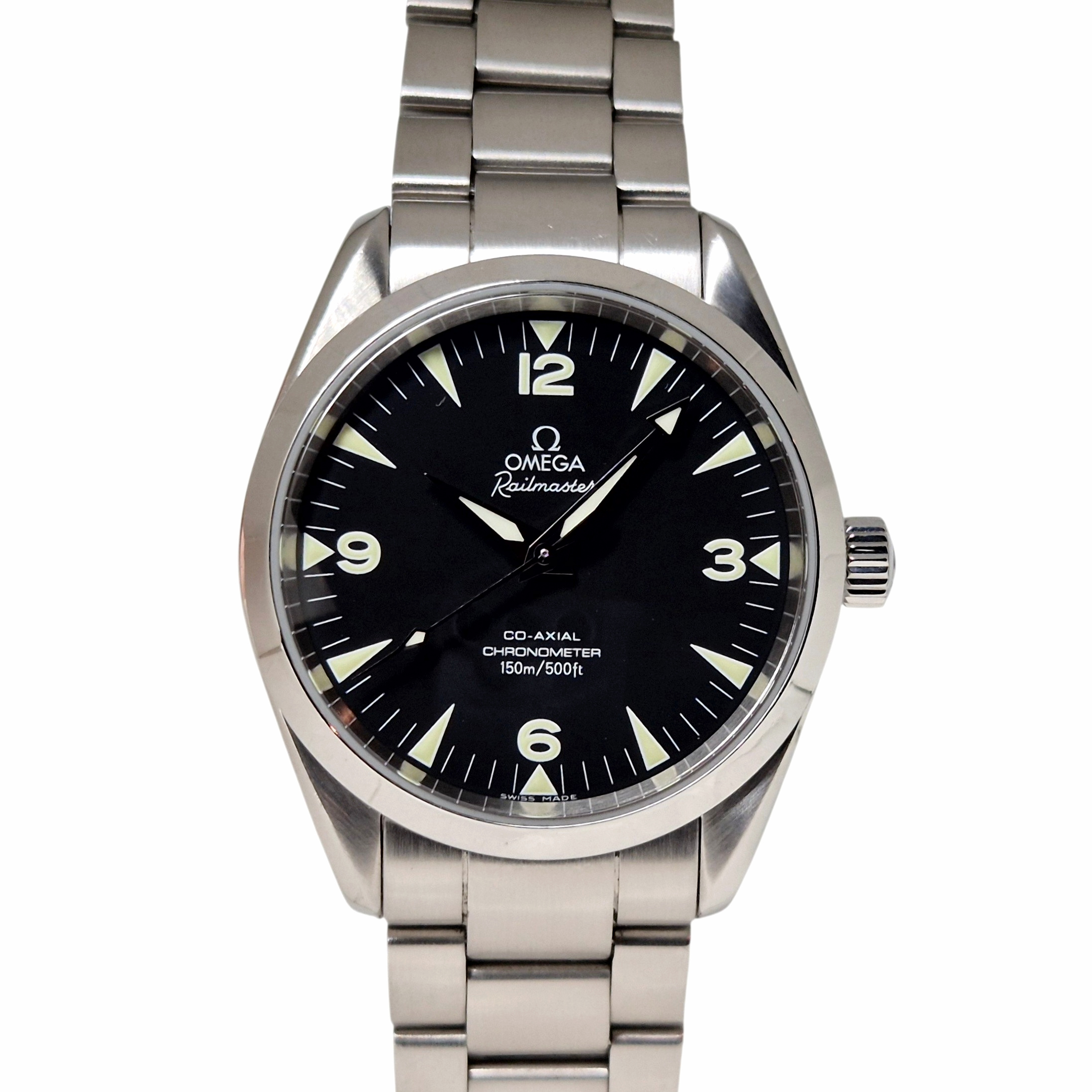 Omega RailMaster 39mm Automatic Stainless Steel Black Dial 2503.5000 B P