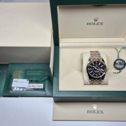 Alternative view of Rolex Sky-Dweller 42mm Automatic Steel/18K Yellow Gold Jubilee Black Dial - 326933 'B&P'